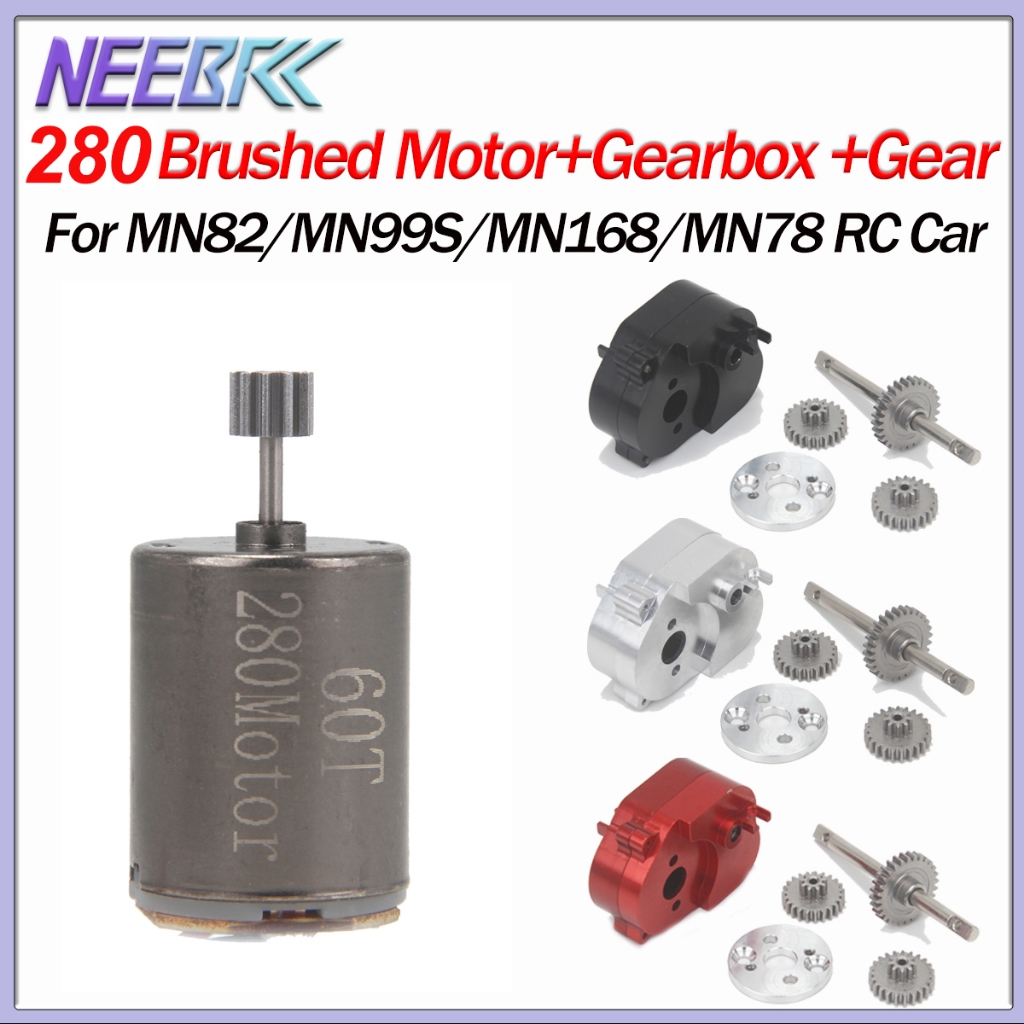 Kim Loại Nâng Cấp Hộp Số Adapter Tấm Hộp Số Bộ 280 Chải MotorFor 1 / 12 RC Xe MN82 MN99S MN168 MN78 