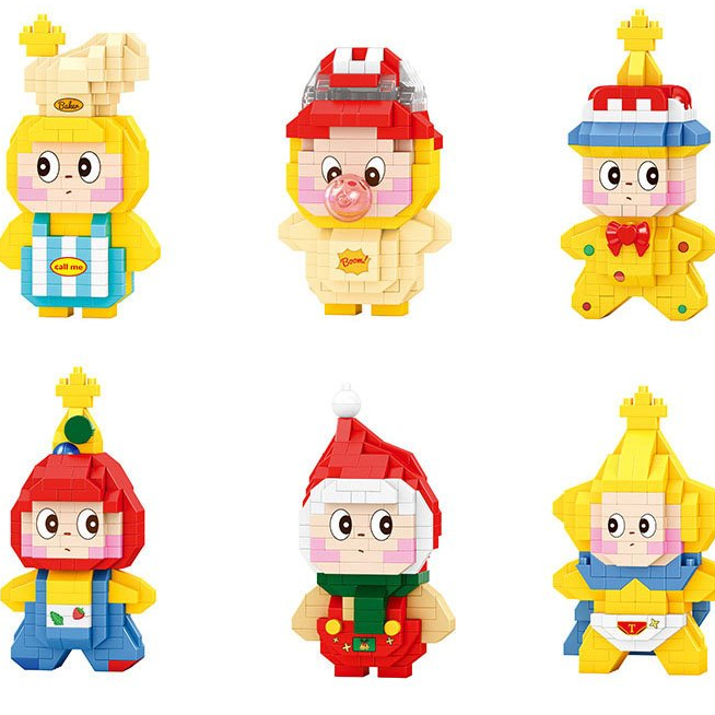 Đồ chơi DIY Khối xây dựng Star People Phim hoạt hình Collage Series Đồ chơi Quà tặng