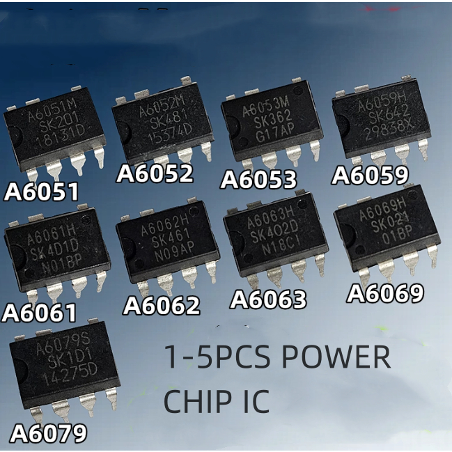 1-5 CHIẾC chip điện ic DIP STR-A6061H A6062H A60663H A6063H A6051M A6251M A6052M A6079S A603M A6069H
