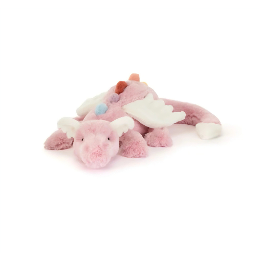 Búp bê sang trọng Jellycat Darth Laz Dragon Pink