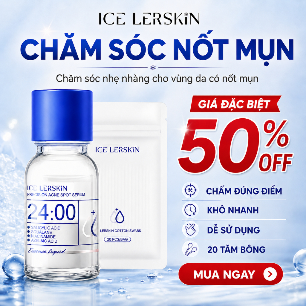 Tinh Chất Giảm Mụn Dành ICE LERSKIN 10ml