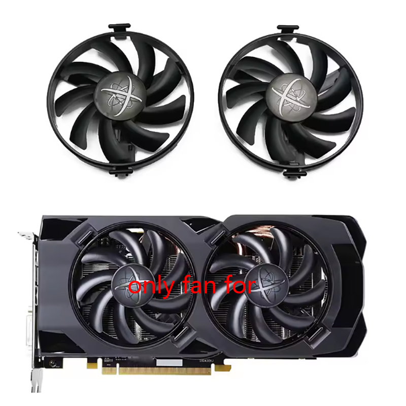 FDC10U12S9-C RX480 RX470 RX470D Quạt Làm Mát Thay Thế Cho XFX Radeon RX 480 470 470D RS Black Wolf C