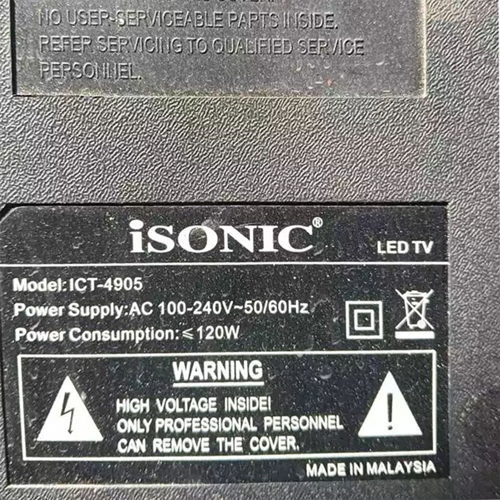 BACK TV LED ICT-4905 ISONIC 49 "(LAMPU TV) ISONIC 49 INCH LED TV BACKLIGHT ICT4905 4905
