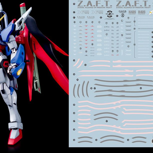 20260717 Decal trượt nước chi tiết EVO áp dụng cho hạt fluo MG101 MG DESTINY EVOMG014 (Không có hình