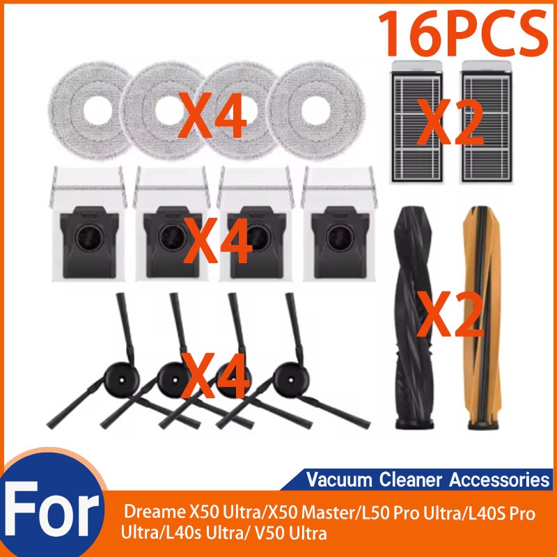 Dành Cho Dreame X50 Ultra / X50 Master / L50 Pro Ultra / L40S Pro L40s Ultra / V50 Phụ Kiện Bàn Chải