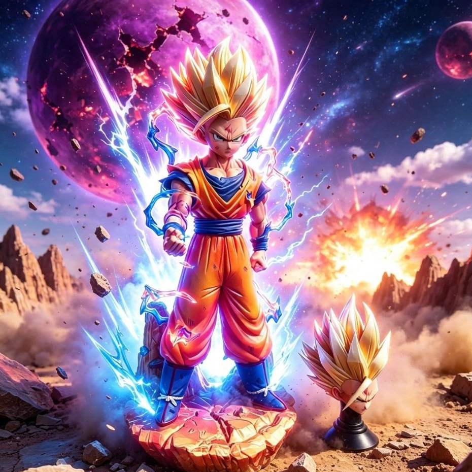[Đầu đôi] Đồng phục võ thuật Dragon Ball VF Super Two Gohan Anime Mô hình Quà tặng trang trí☪⚰️Quà t