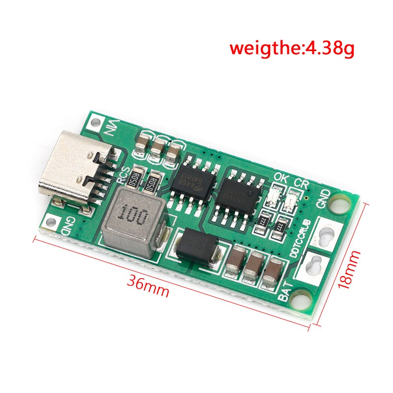 Mô-đun sạc tăng cường pin Lithium Polymer 2S 3S 4S 1-4A Điện áp đầu vào 3V-6V