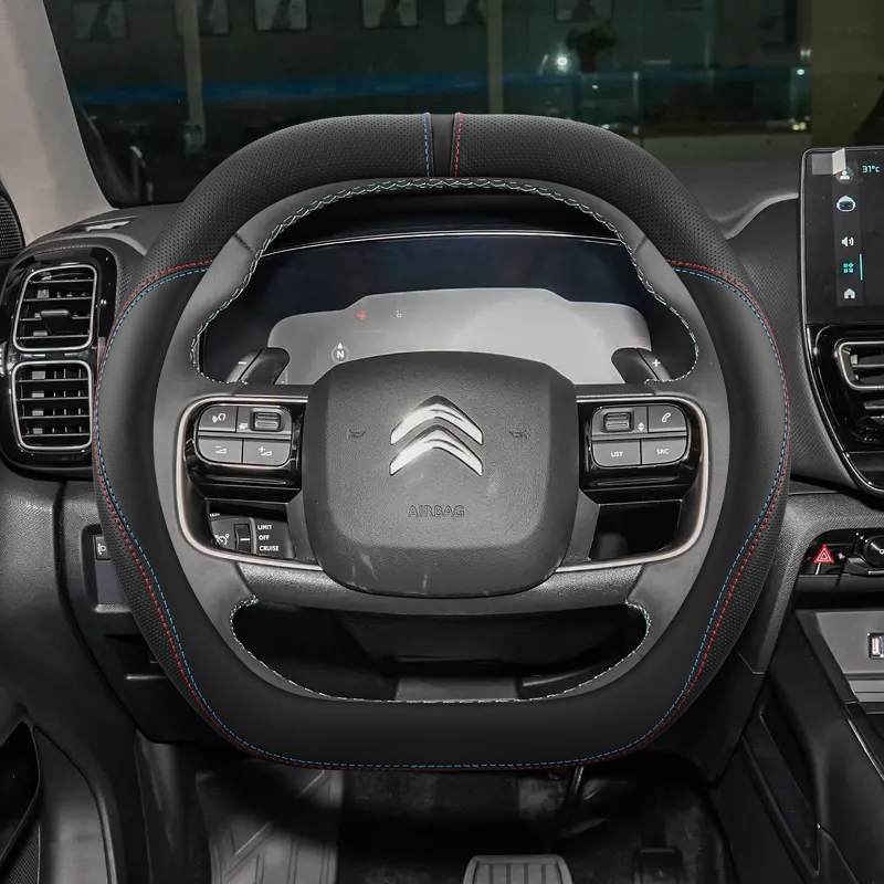 Vỏ bọc vô lăng ô tô bằng da sợi nhỏ cho Citroen C4X C5X C5 Aircross e-Berlingo C4 2026 2026 Phụ kiện