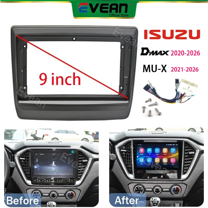 Vỏ 9 inch Android Player DMAX cho ISUZU D-MAX 2020-2026 Mu-x 2021-2026