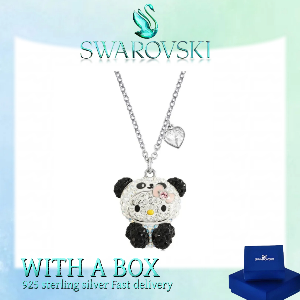Đại lý mua cao cấp cho trang sức Swarovski làm bằng bạc nguyên chất Swarovski Hello Kitty Bông tai c