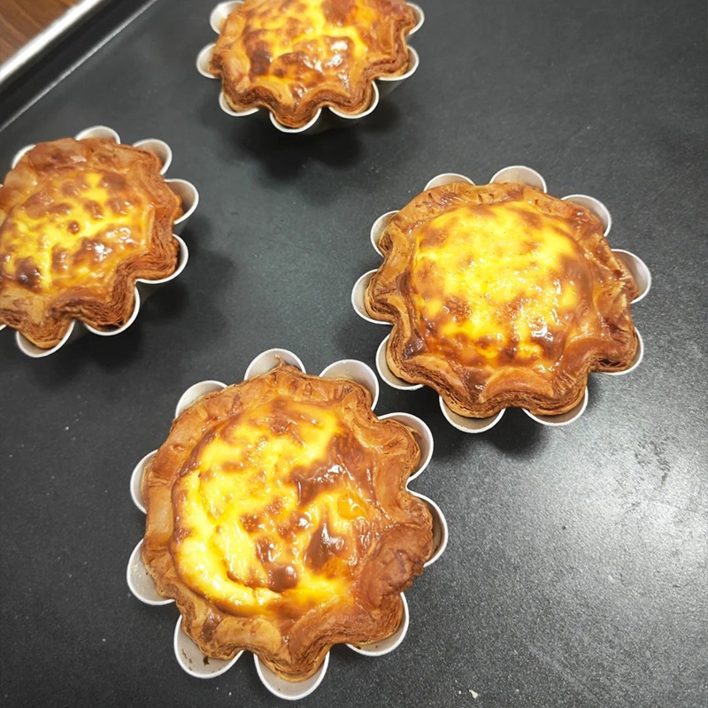 Hoa Cúc Trứng Tart Khuôn Chống Dính Ren Trứng Tart Khuôn Croissant Trứng Tart Hoa Mặt Trời Tart Vỏ K