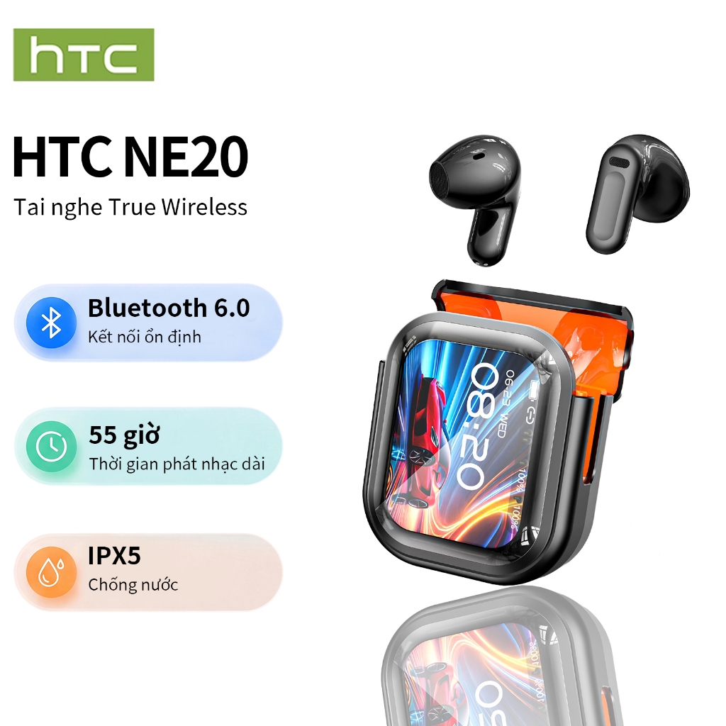 Tai nghe dịch thuật HTC NE20 Dịch thời gian thực Tai nghe BluetoothTWS Bluetooth 6.0 Chất lượng âm t