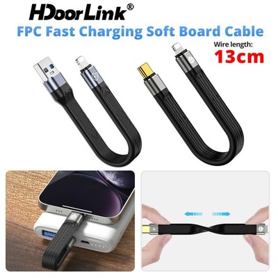 Dây cáp sạc nhanh HdoorLink PD 20W Loại C sang IOS 13cm Dây dữ liệu sạc nhanh