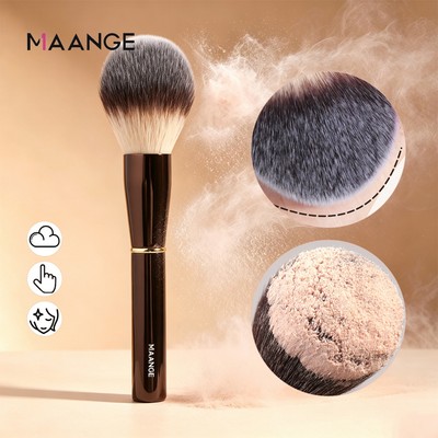 MAANGE Lớn Loose Powder Brush Mềm Lông Tơ Tay Cầm Bằng Gỗ Không Hút Cho Mọi Loại Da 52800