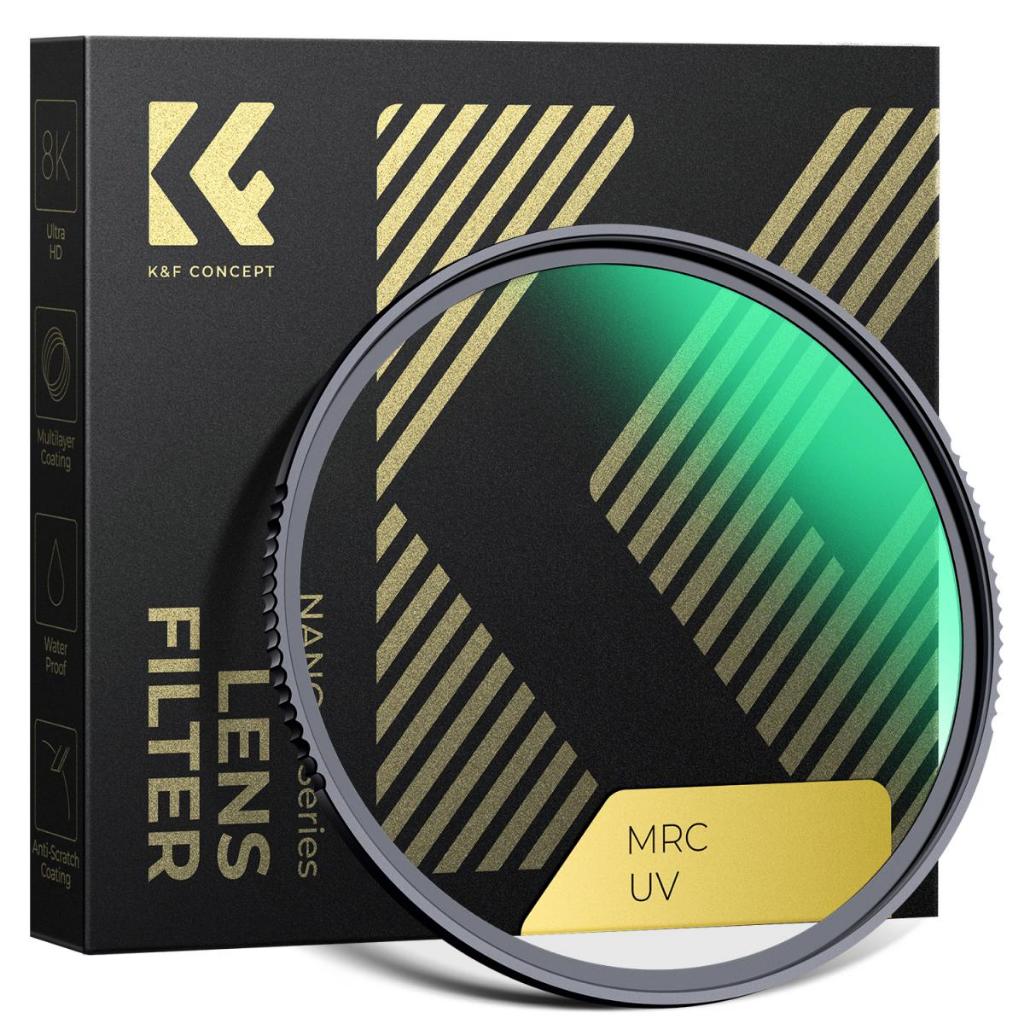 K&F CONCEPT NANO-X MCUV Filter Kính quang học siêu trong cho Filter/Camera bảo vệ Khăn lau*3