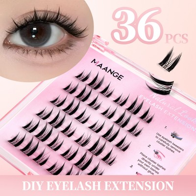 MAANGE Tự Dính 36 Cụm Mi Không Cần Keo Dán Thoải Mái Mặc Cả Ngày Dễ Dàng Ứng Dụng 2518397