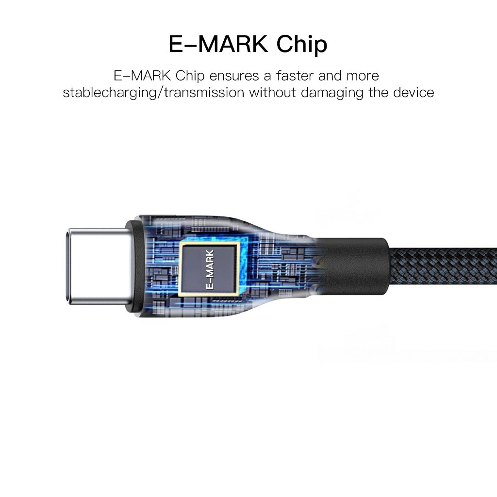 Orsen S6 Cáp sạc nhanh PD 240W Type C E-Marker QC 4.0 Cho Phone 16 17 Pro Max Macbook Samsung S26 | BigBuy360 - bigbuy360.vn