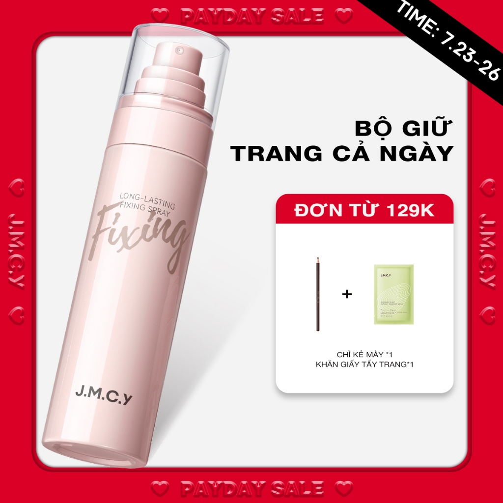 【CHÍNH HÃNG】JMCY Setting Spray 100ML Kiểm soát dầu và lâu trôi để trang điểm không tì vết Một bình x