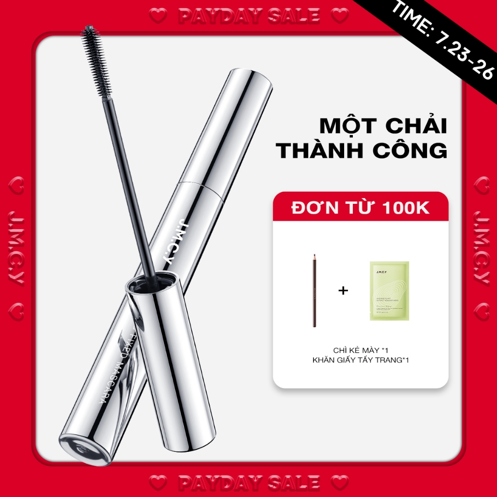 Mascara JMCY cong mi hiệu ứng mạ điện Nhẹ tự nhiên dài mi, giữ nếp lâu, chống nước không lem không t