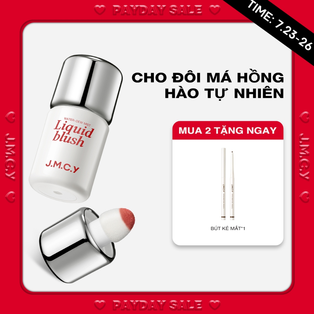 【CHÍNH HÃNG】JMCY má hồng dạng lỏng · ửng hồng tự nhiên rạng rỡ | Má hồng nhẹ tênh - dưỡng ẩm, căng b