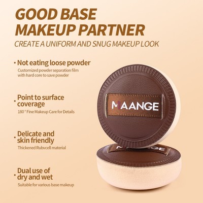 MAANGE 5 Cái Mềm Mại Thân Thiện Với Da Bột Puff, Ướt & Khô Sử Dụng Dụng Dụng Cụ Trang Điểm Mỹ & Phù Hợp 2519553