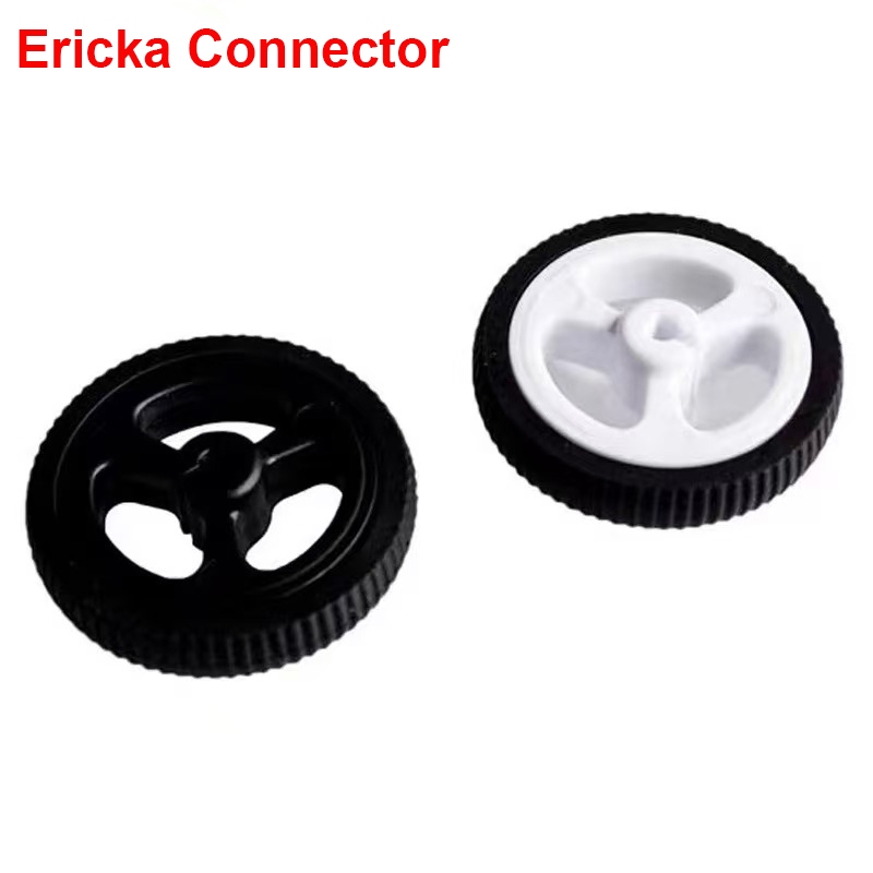 Bánh Xe Cao Su N20 34mm, Kèm Đĩa Encoder 34x7mm, Cho Robot MiniQ Xe Thông Minh Arduino DIY
