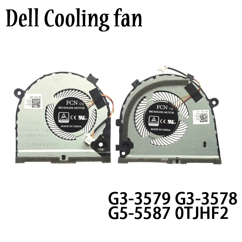 QUẠT GPU CPU cho Dell G3 G3-3579 3779 15 5587 Bộ làm mát quạt làm mát dòng 0TJHF2 TJHF2 0GWMFV GWMFV