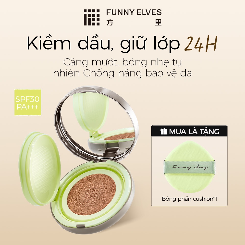 Funny Elves Phan nước Vi Sương mỏng nhẹ lâu trôi 12g
