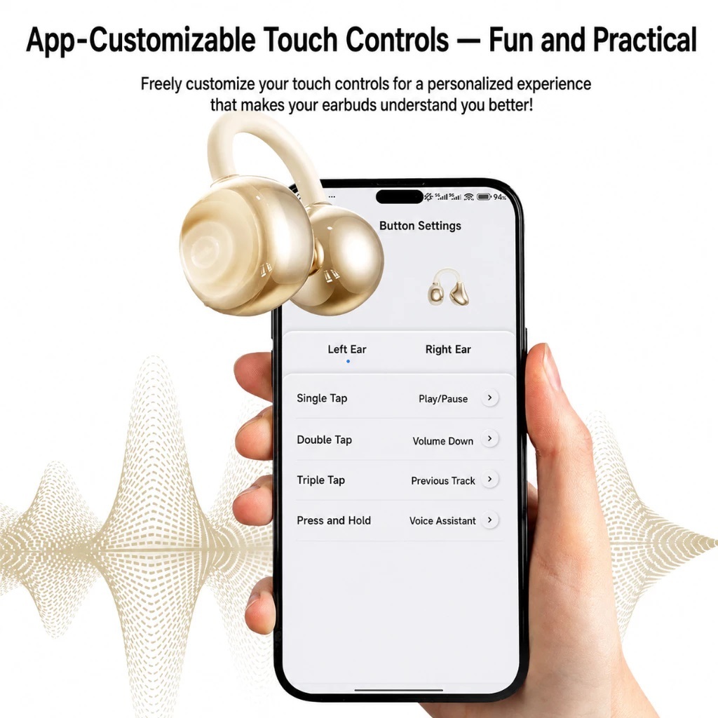ERAZER EX216 Kẹp tai 2 trong 1 + Tai nghe nhét Bluetooth 6.0 trong Âm thanh IMAX AI ENC Khử tiếng ồn Pin 24H Tai nghe kép | BigBuy360 - bigbuy360.vn
