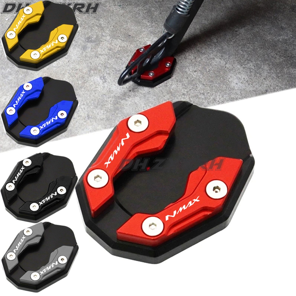 1 Chiếc Bên Đứng Giày Chân Đế Bằng CNC Sửa Đổi Nối Dài Chân Đế Miếng Lót Cho Nmax V3 V2 V1 V2.1 NMAX