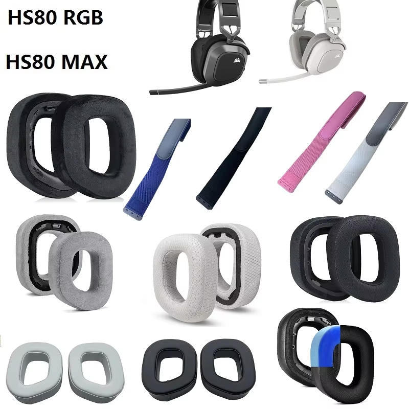Miếng Lót Tai Cho HS80 RGB / HS80 MAX Tai Nghe Thay Thế Earmuff Tai Đệm Tai Gối Băng Đô