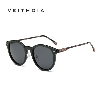 VEITHDIA Nữ Hợp Thời Trang HD Kính Mát Phân Cực Thời Trang Retro Hình Bầu Dục Lái Xe Kính Chống Nắng Có Bảo Vệ UV400 GS8664