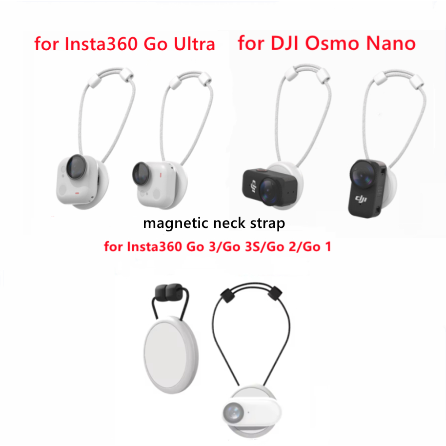 Ngực Gắn Từ Tính Cho Insta360 Go Ultra GO 3S / 3 / 2 Cho DJI OSMO NANO Ngực Từ Gắn Nhanh Phát Hành C