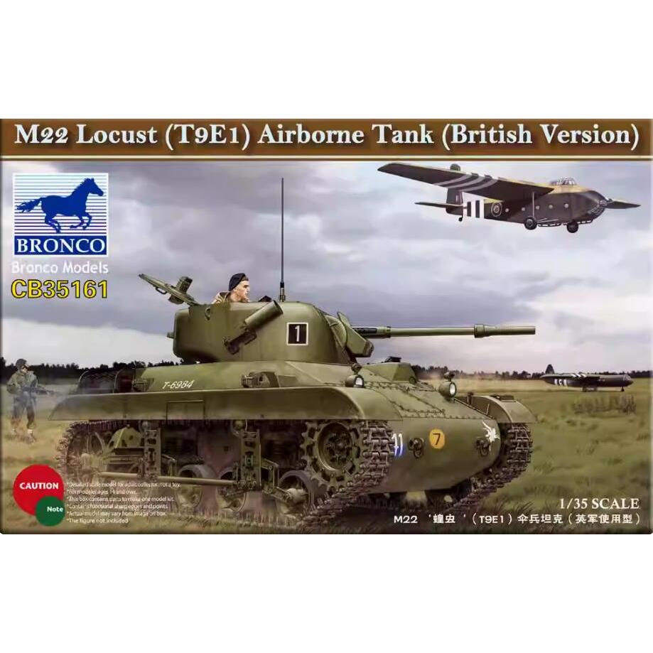 Xe tăng dù BRONCO CB3511 1 / 35 M22 Locust (T9E1) (Phiên bản Anh)
