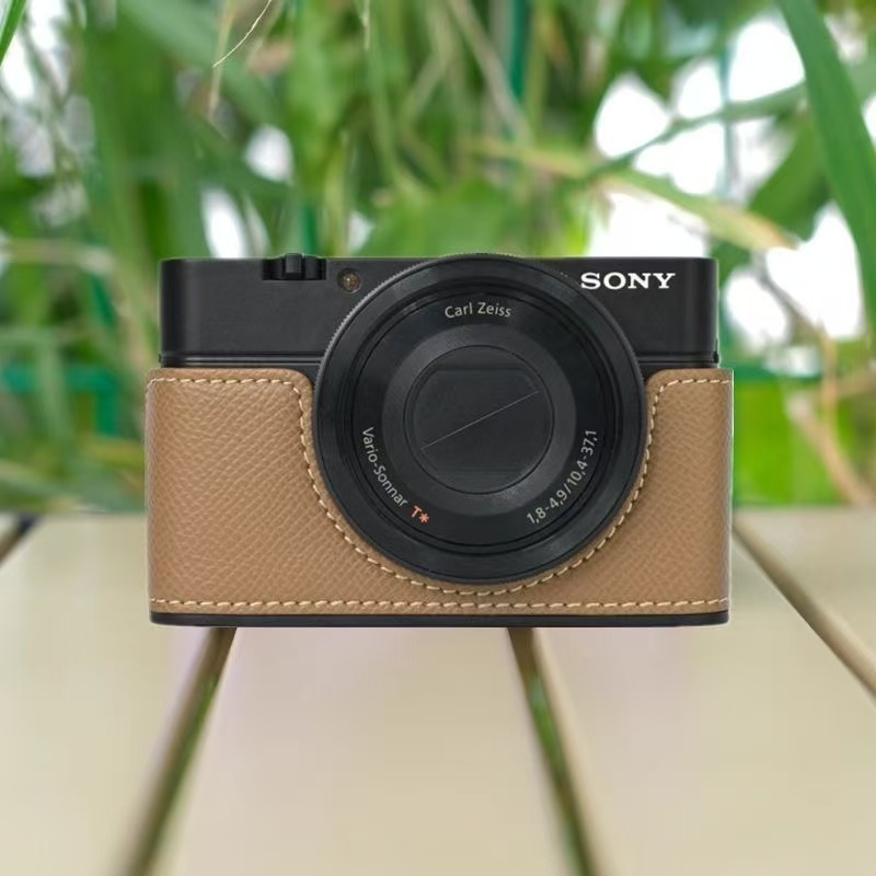 Vỏ bảo vệ bằng da máy ảnh chống rơi cho vỏ SONY RX100 / RX100M2-M7 DSC-RX100 VII