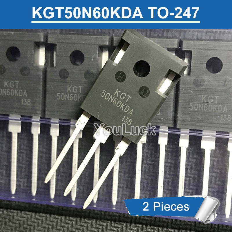 2 chiếc KGT50N60KDA KGT 50N60KDA 50N60 TO-247 50A / 600V Chuyển đổi tốc độ cao IGBT Transistor mới n