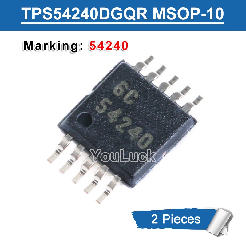 2 Chiếc TI 54240 MSOP-10 TPS54240 TPS54240DGQR 3.5V-42V / 2.5A Bước Xuống DC Chuyển Đổi Chip IC Mới 