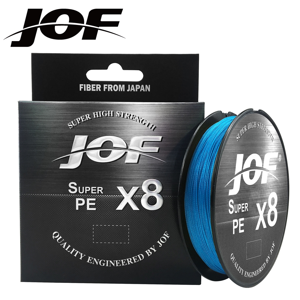 Dây câu bện JOF X8 Siêu chắc 8 sợi Dây PE đa sợi 500M Dây bện