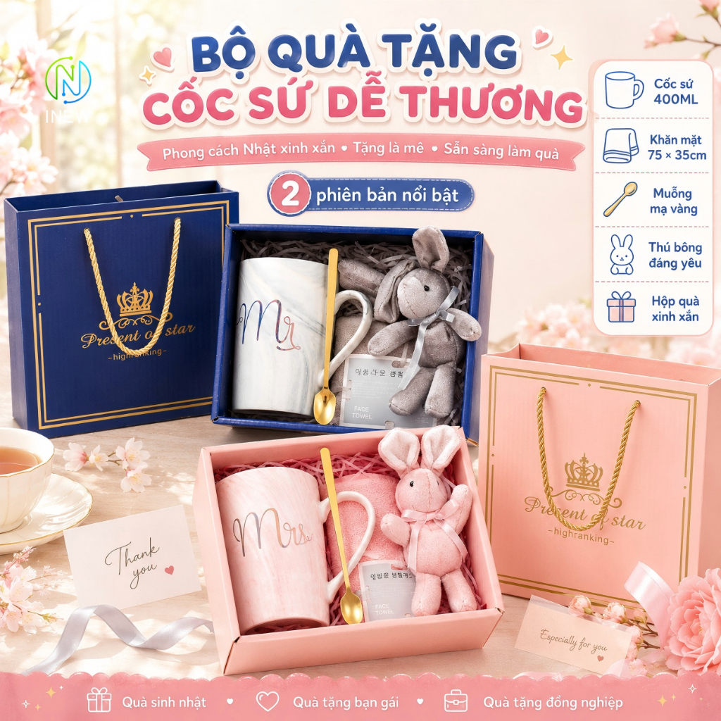 Bộ quà tặng lưu niệm Quà tặng dịp lễ Quà tặng trong đám cưới sinh nhật Ly khai trương