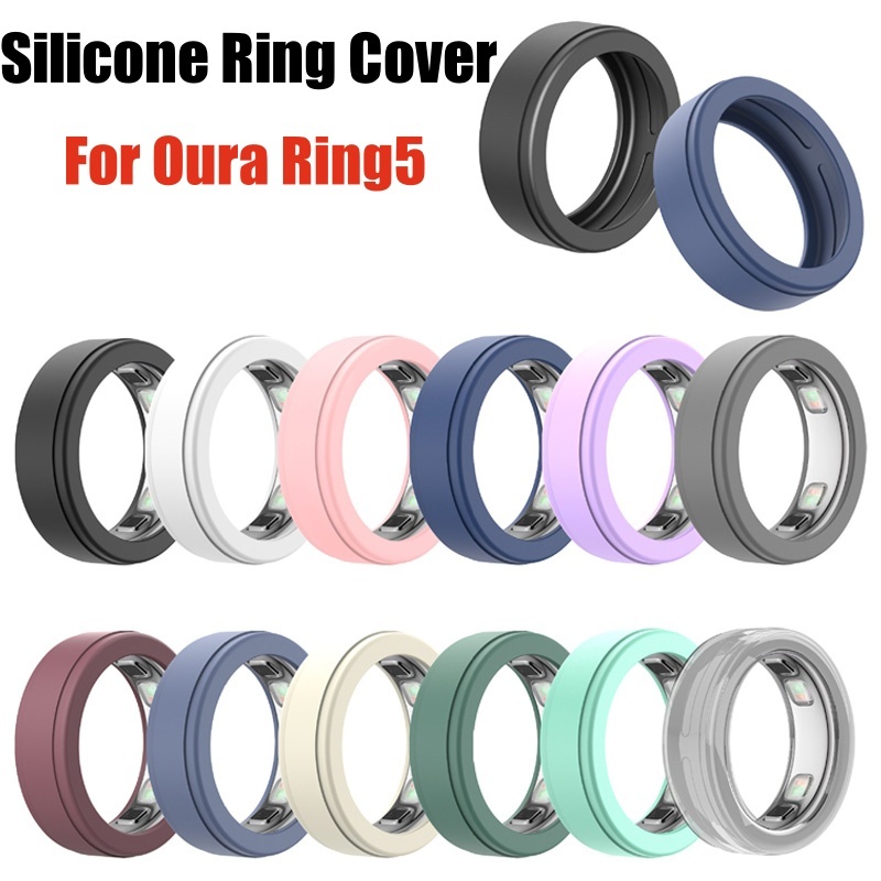 Dành Cho Oura Ring5 Vỏ Silicon Vòng Thông Minh Bảo Vệ TPU Dành Cho Oura Ring 5 Da Cảm Giác Vòng Bao 