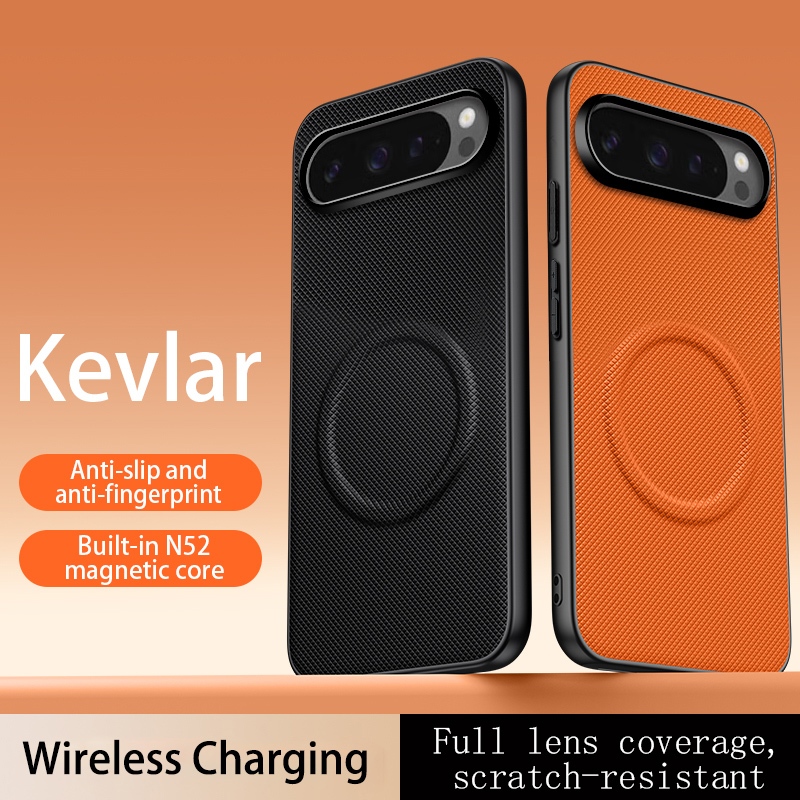 Ốp Lưng Cho Google Pixel 9 5G Pixel9 G2YBB GUR25 G1B60 Vỏ Điện Thoại Da Hấp Thụ Từ Tính Sạc Không Dâ