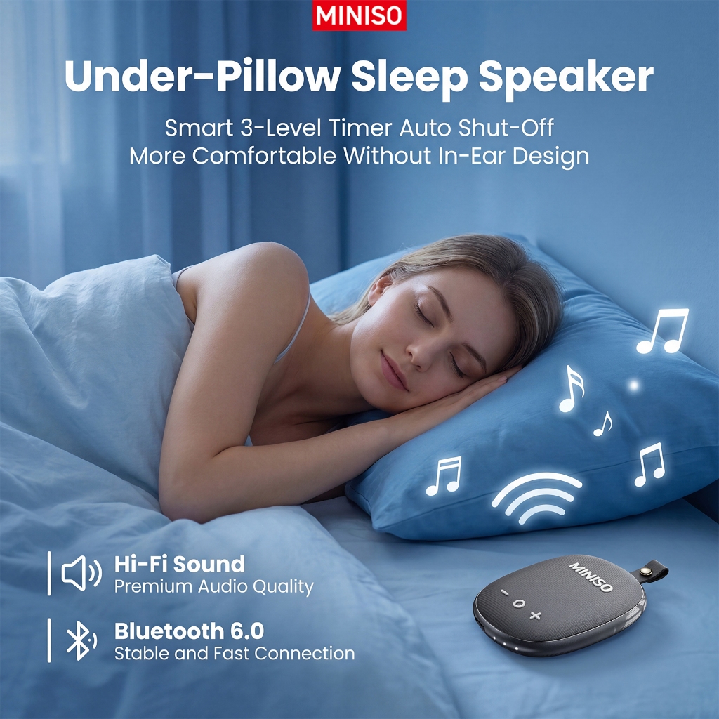 Bảo hành 1 năm Loa ngủ Bluetooth MINISO M105 Phiên bản Bluetooth 6.0 Di động Âm thanh nổi nhỏ 3D Stereo Âm thanh vòm IPX5 Life Chống nước | BigBuy360 - bigbuy360.vn