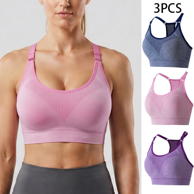 3PCS Áo ngực hình chữ Y áo lót thể thao áo tập gym áo lót thể thao không gọng