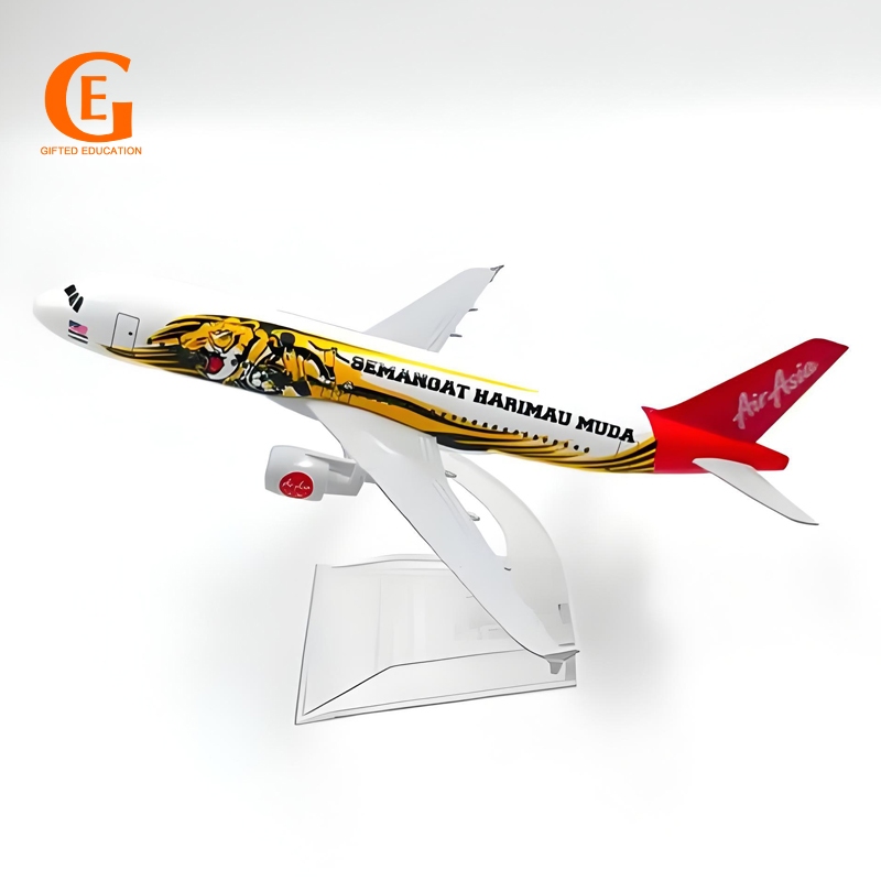 Air Asia Tiger A320 Mẫu Máy Bay Châu Á Hổ Kim Loại Airbus 320 Diecast Máy Bay Đồ Chơi Máy Bay Bộ Sưu
