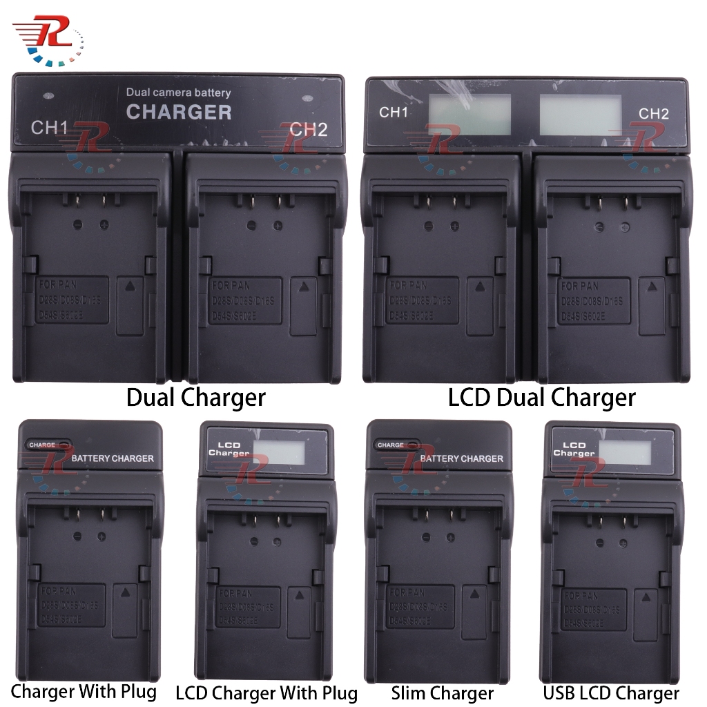 D08S CGR-D08S LCD RAPID DUAL SẠC Dành Cho Panasonic NV-DS55 NV-DS60 NV-DS60EG NV-DS65 DS68