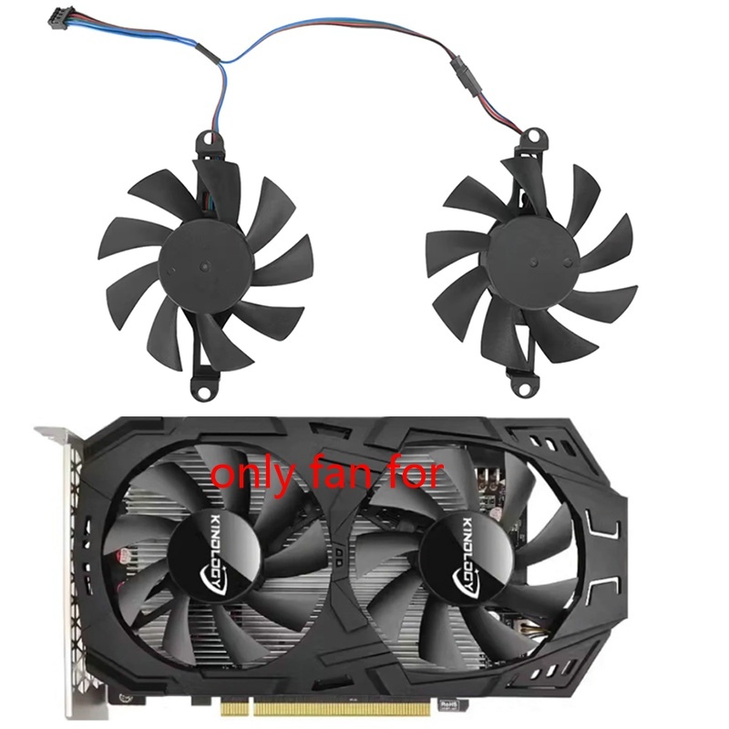 Quạt GPU GPU GPU 4PIN 75MM Thích hợp cho Card đồ họa KINOLOGY RX580 2048SP