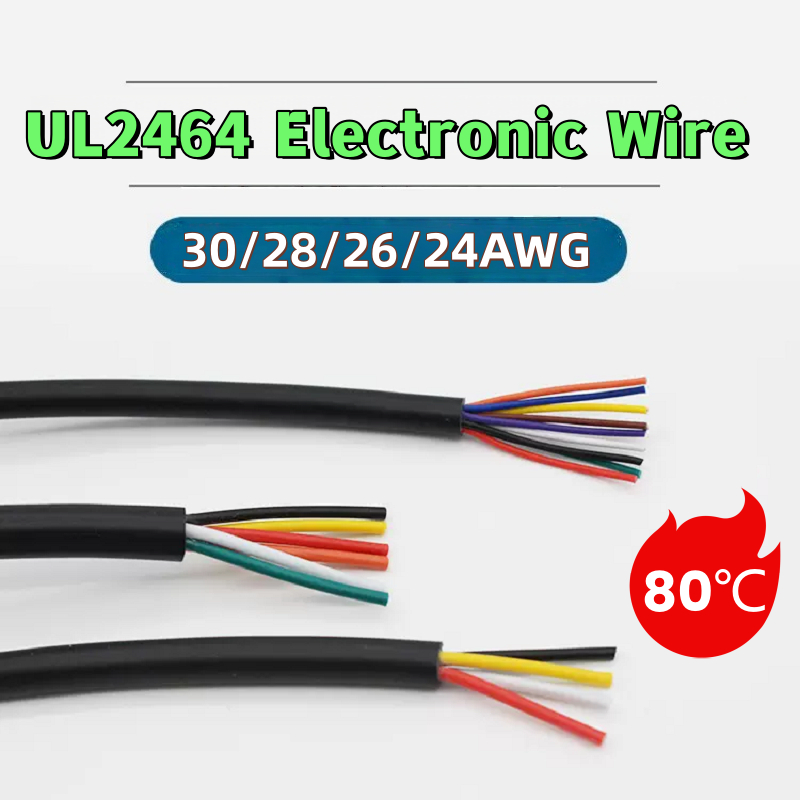 UL2464 Dây Vỏ Dây Điện Dây Dữ Liệu 28AWG Tín Hiệu Đồng Đóng Hộp Tiêu Chuẩn Mỹ