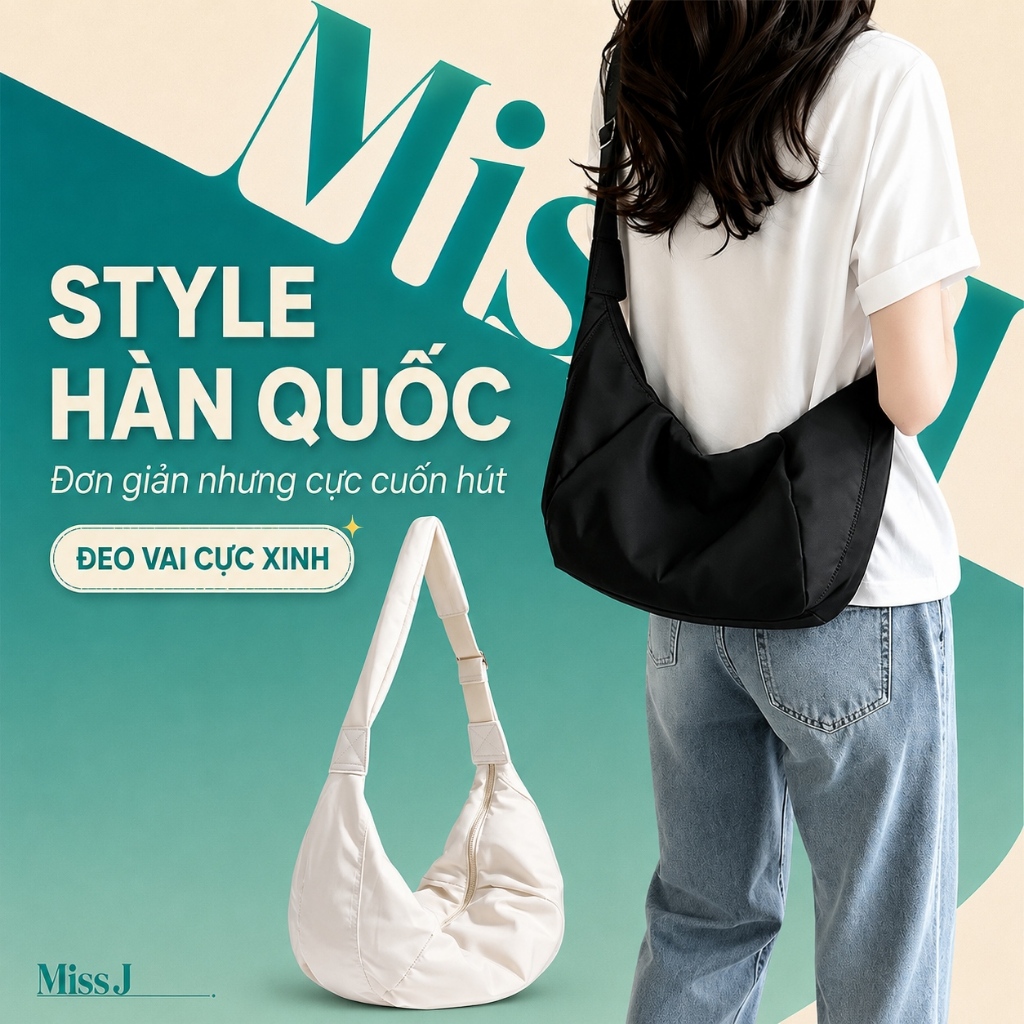 Túi Đeo Chéo Vải Dù Unisex Chống Nước Form Bầu Nhẹ Tiện Lợi Đi Học Đi Làm