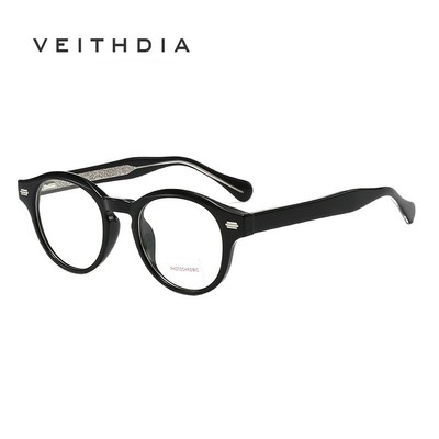 VEITHDIA Trẻ Em Photochromic Chống Ánh Sáng Xanh Ống Kính Phẳng Thanh Niên Che Nắng Kính Khung Cho Tuổi 8-15 Bé Gái 10457