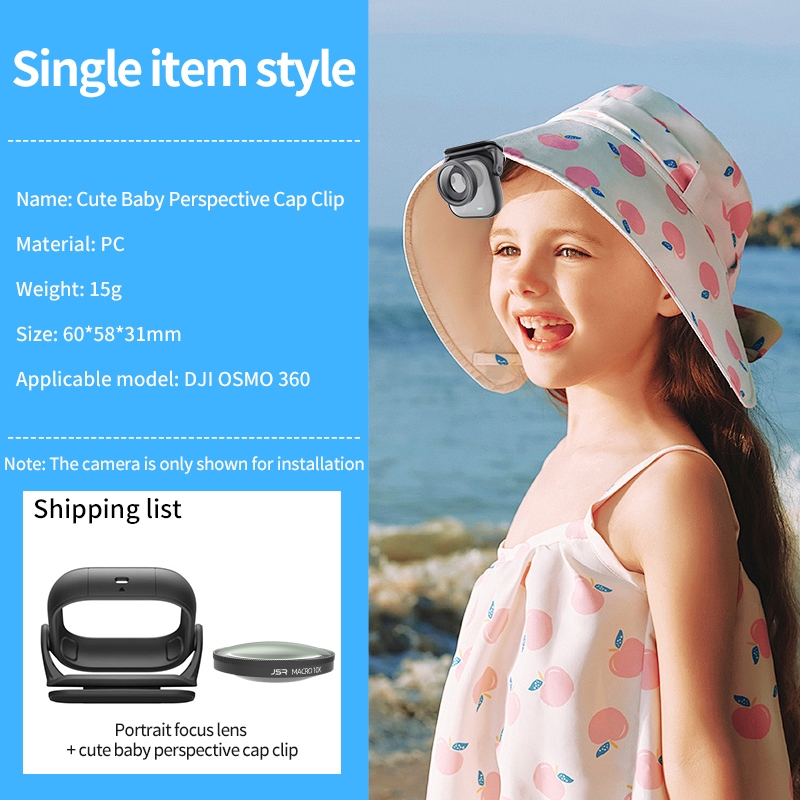 Dành Cho Insta360 Go Ultra Camera HD Quang Kính Macro 10X Ống Kính Lọc Có Thể Điều Chỉnh Nắp Kẹp Khu